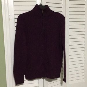 Saks Fifth Avenue 3 quarter zip sweater